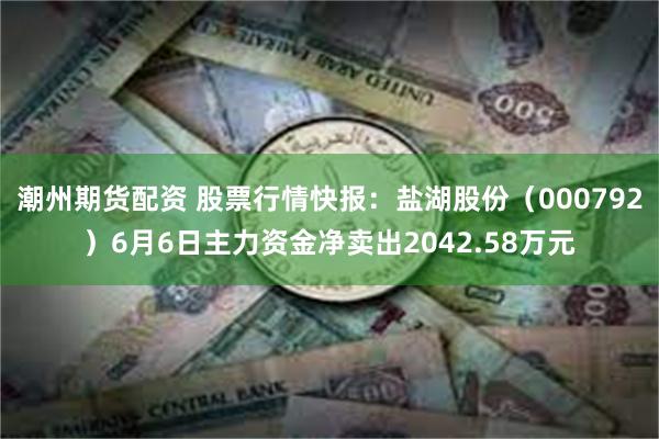 潮州期货配资 股票行情快报：盐湖股份（000792）6月6日主力资金净卖出2042.58万元