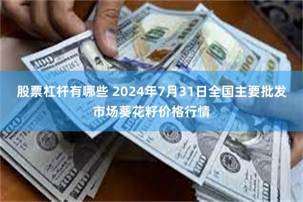 股票杠杆有哪些 2024年7月31日全国主要批发市场葵花籽价格行情