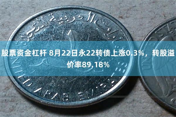 股票资金杠杆 8月22日永22转债上涨0.3%，转股溢价率89.18%